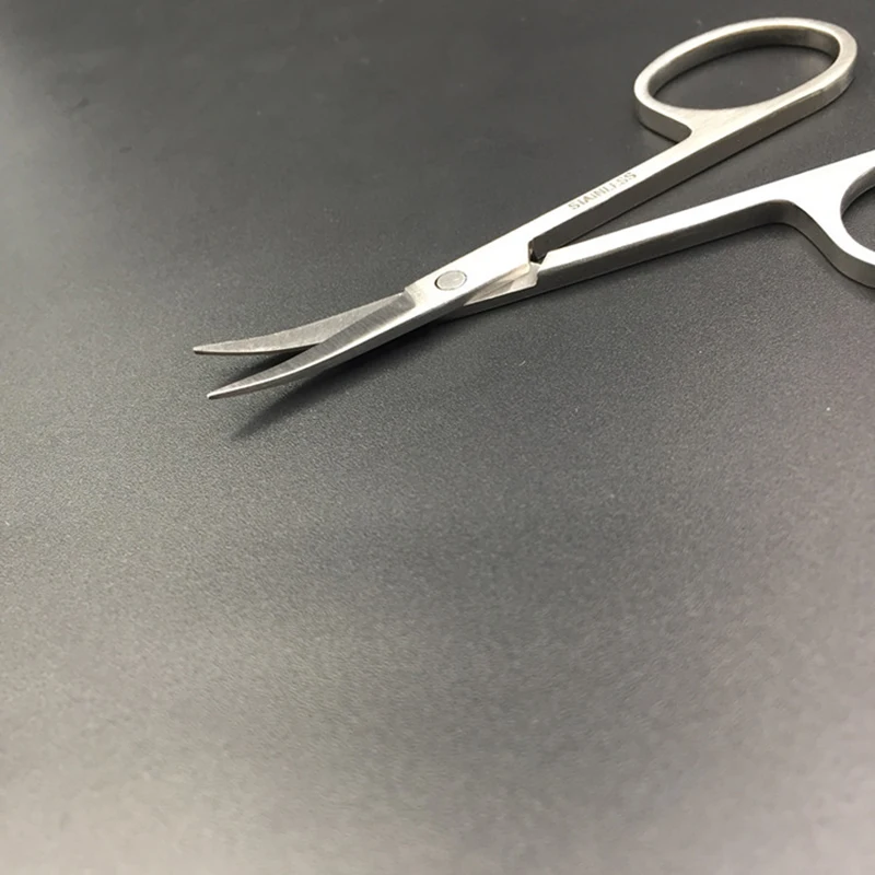 Profesionálne strihoviny Scissor manikúra pre nechty na klince z nosa obočia Nožové riasy Nožnice Zakrivené pedikérové ​​nožnice na pedikúru