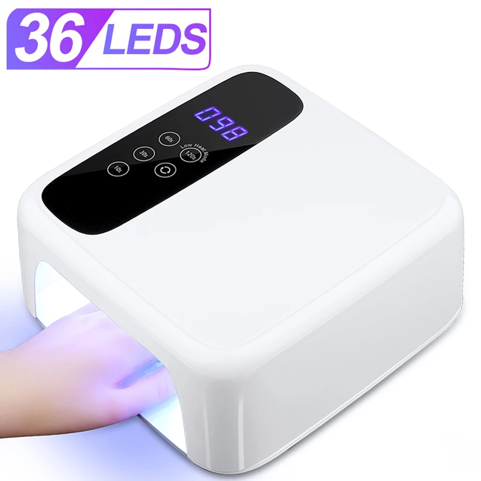 Profesionálne UV 36led na nechtovej umeleckej lampe HD Displej Smart Such Lasc na nechty môže rýchlo vysušiť všetky nástroje na nechty na nechty na nechty