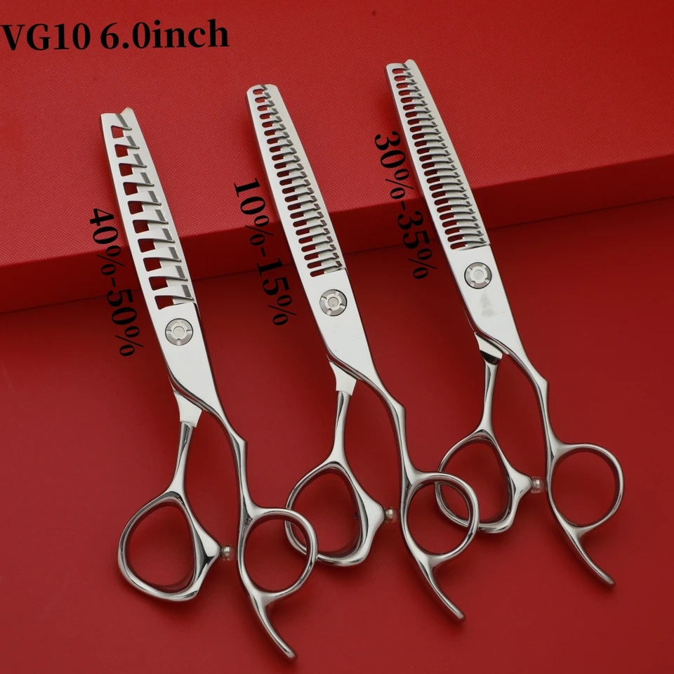 Profesionálne viacúčelové riediace nožnice VG10, nožnice Laser Wire Barber's Norchsors, malé nožnice 4-5-5.5-6,5 palca