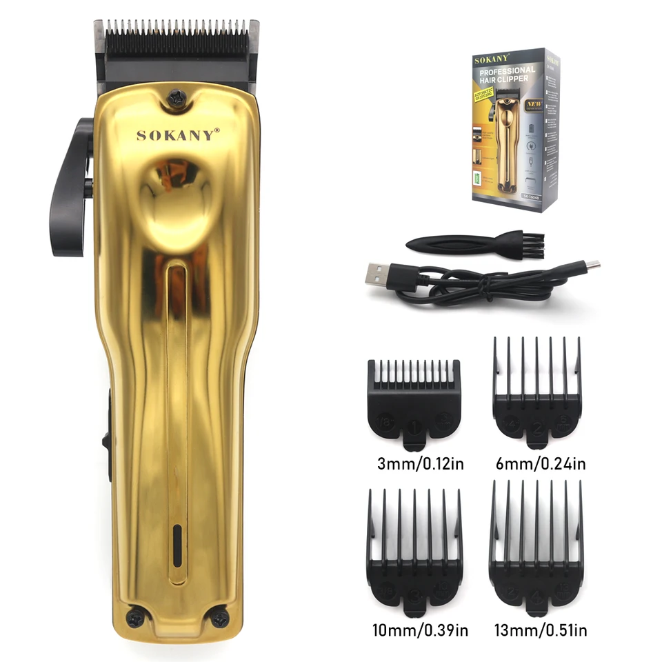 Profesionálne vlasy Clipper DLC Blade Metal Cover USB Rozhranie na vlasy strihanie vlasov na vlasy striháče strihov