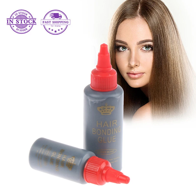 Profesionálny 1oz/2oz čierny útkový vlasový tkanie väzieb na predĺženie vlasov lepidlo lepidla lepidlo