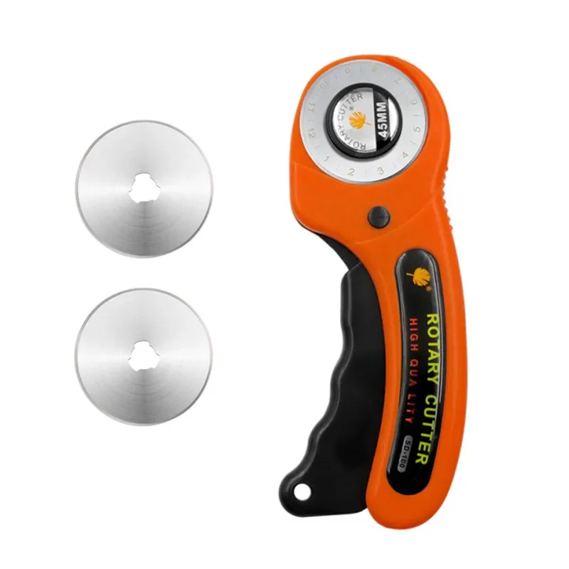 Profesionálny 45 mm rotačný tkanina Cutter pre textilné karty papier pre šitie prešívané prešívanie valčekov na rezanie odevov Nástroj DIY