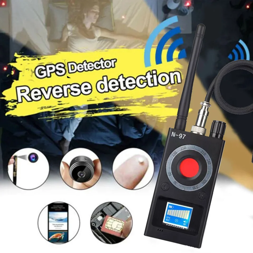Profesionálny anti -špionážny detektor RF Finder Signal pre bezdrôtovú kameru GSM Bug Tracker Odpočúvanie zariadení na detekciu signálu WiFi