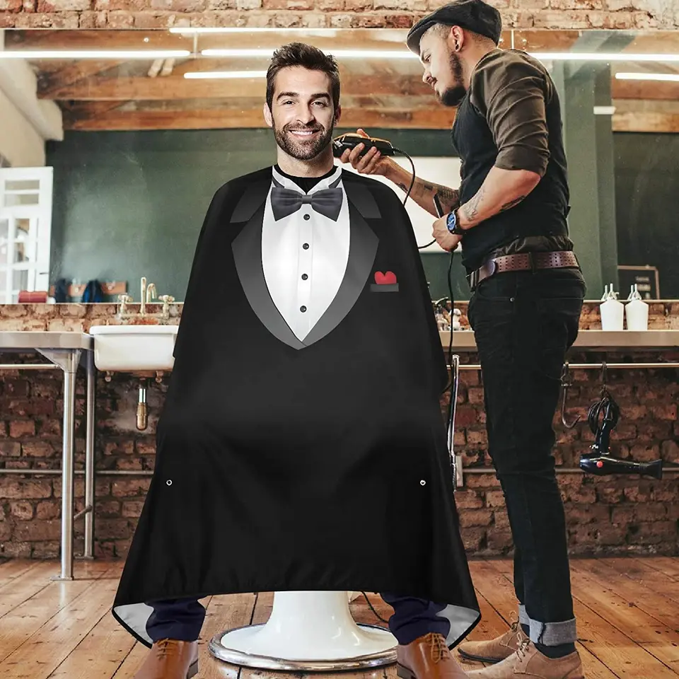 Profesionálny holič Haircutt Cape Barbershop Pattern of Suit Antistatic Dairdresser Salon Styling Tools