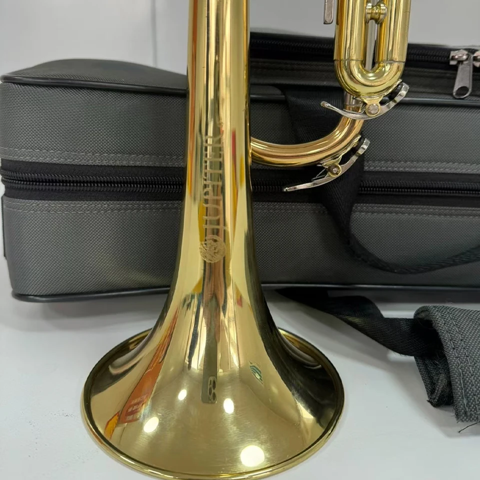 Profesionálny Jupiter JTR-600M lakovaný zlatý mosadz trúbka Jazz hudobný nástroj s príslušenstvom