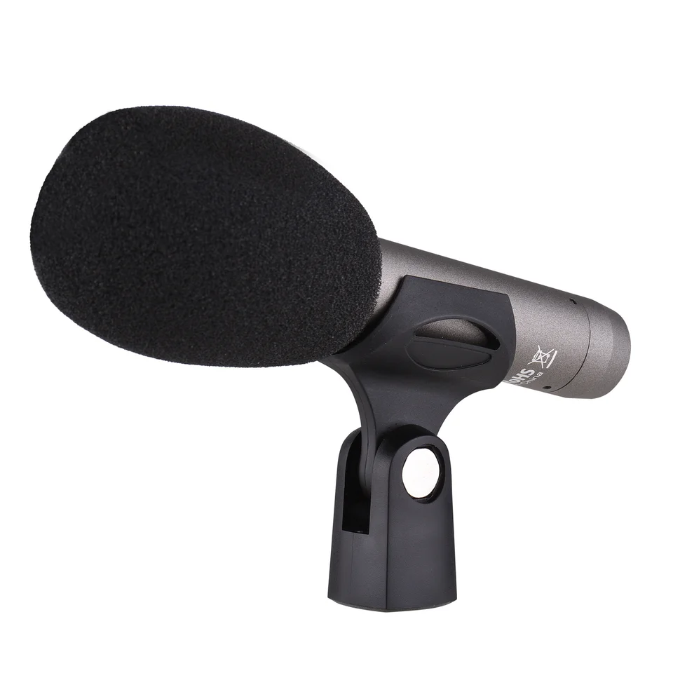 Profesionálny kondenzátor mikrofón XLR kardioidný MIC 48V Phantom Power Supply Studio nahrávanie Vysielacie fáza