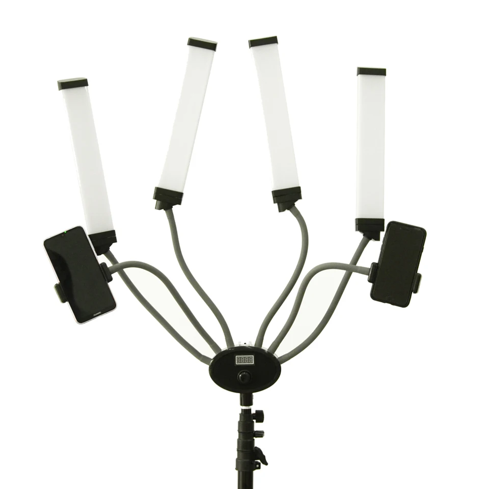 Profesionálny kozmetický salón LED svetlo FX-800II 96W Štyri rameno 3200-5500K nastaviteľné pre internetové celebrity FLIT LIGHT