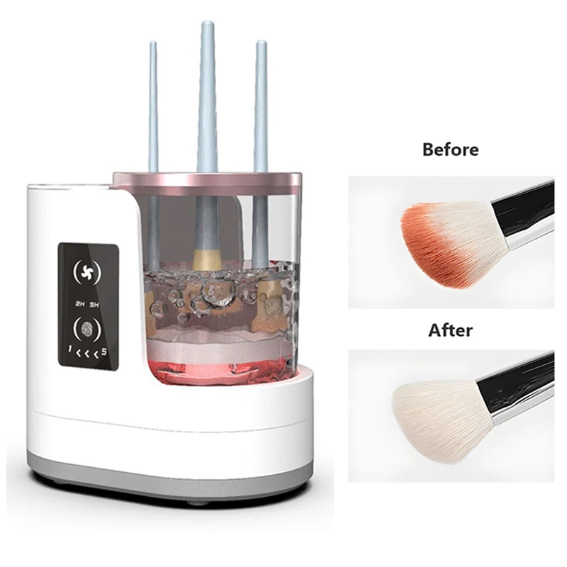Profesionálny make -up kefy Elektrický make -up kefový čistiaci make -up produkt Suchový stojan lenivý čistiaci kefy