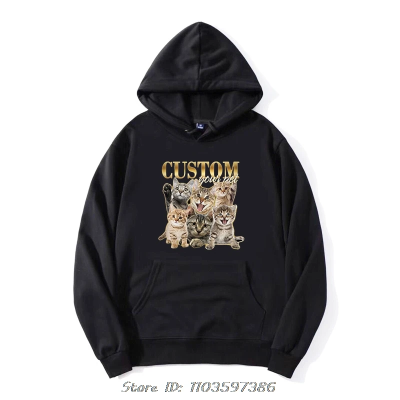 Profesionálny mačička Eater Funny Cat Lover Hoodie Pánske oblečenie módna kapucňa bavlna Príležitostné nadmerne nadmerné mikina Streetwear Tops
