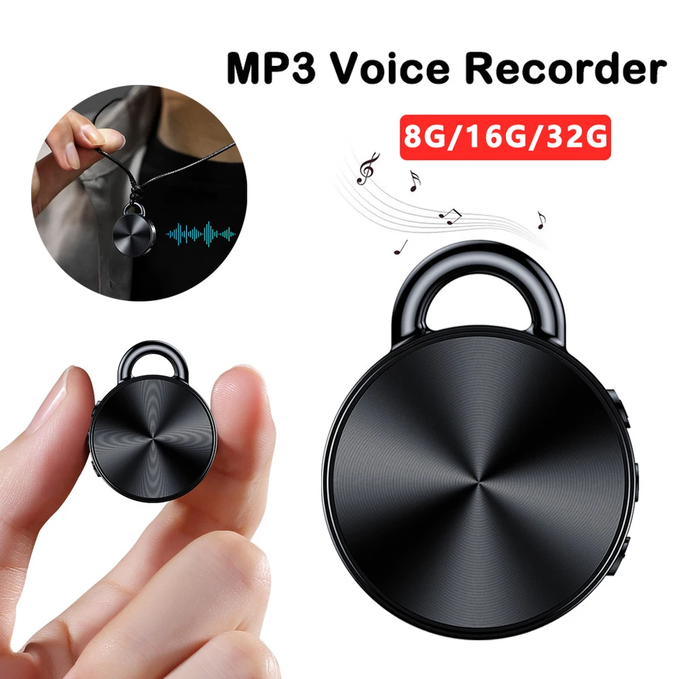 Profesionálny mini digitálny rekordér hlas aktivovaný zvukový záznam o redukcii hluku prenosný 8/16/132g Dictaphone USB Pen MP3 prehrávač