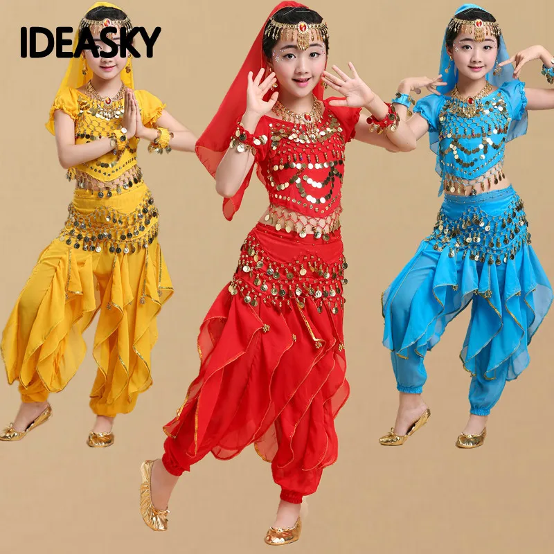 Profesionálny orientálny indický Bollywood bellydance kostýmy set brušný tanečný oblek tancujúci pre ženy deti súpravy Dievčatá dospelé pre dieťa