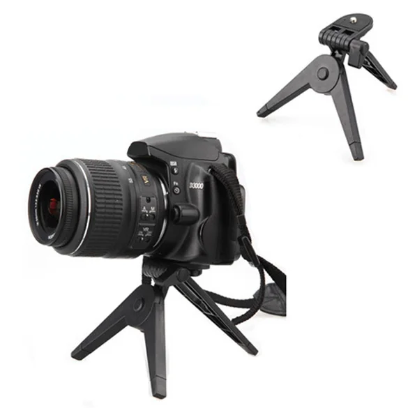 Profesionálny prenosný cestovný statív Mini skladací statív stánok pre Canon Nikon DV Camcorders