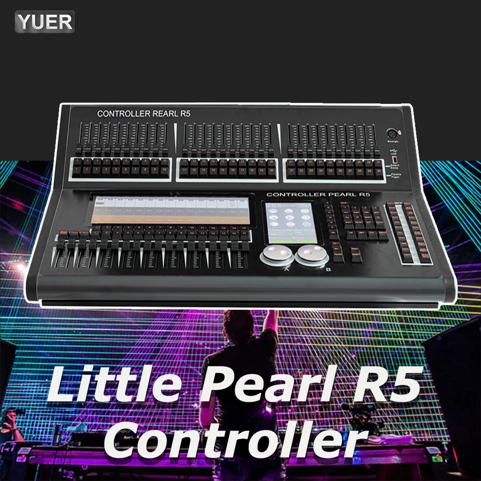 Profesionálny pódiový ovládač DMX Pearl R5 DMX Ovládač osvetlenia DMX512 Ovládač pre DJ Svadobný bar scény Lightin Yuer