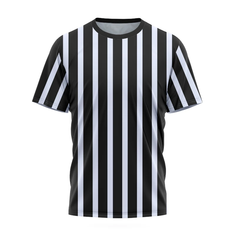 Profesionálny vlastný pánsky futbalový rozhodca tričko Tričko O-Neck Jersey s krátkym rukávom Sports Top 2xs-6xl