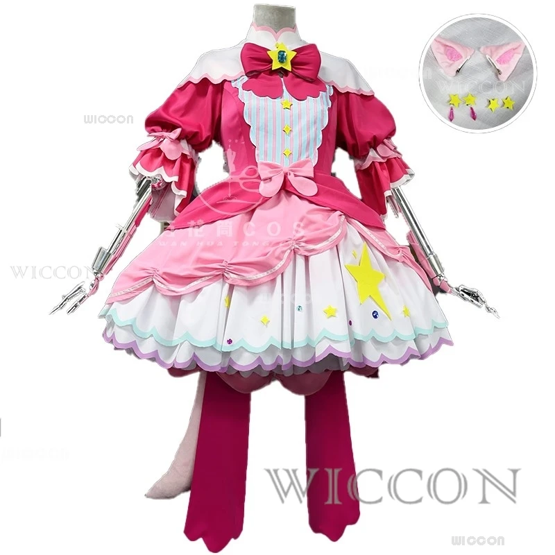 Projekt Sekai Farebná pódium 3. výročie WXS Virtuálny spevák Mikuku Mikku Cosplay šaty parochňu Parochňa Uniforma Anime Cosplay Suit Cosplay