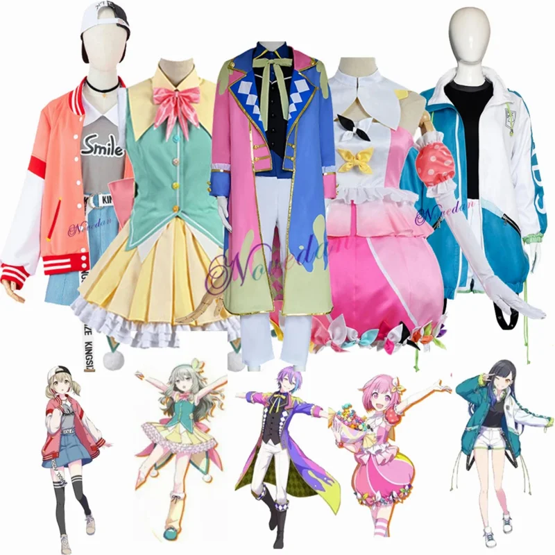 Projekt sekai farebná pódium featlands showtime Showtime Miku Kamishiro Shiraishi A Kohane Emu Kusanagi Nene Cosplay Cosplay Kostým parochňa