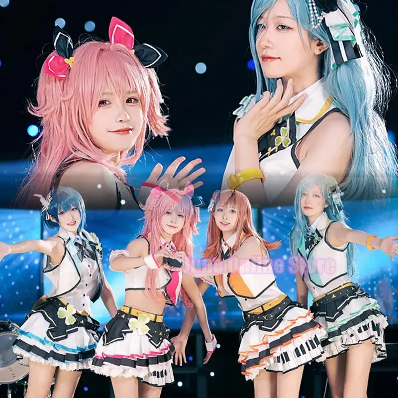 Projekt sekai farebné pódium cosplay hanasato minori kiritani haruka momoi airi hinomori shizuku kostým cosplay lolita šaty vs