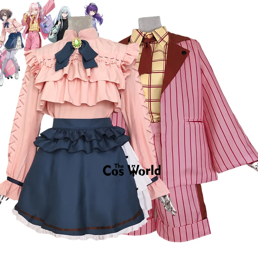 Projekt Sekai Farebné pódium Feat 3. výročie vďaka festivalu 25-ji Nightcord Shinonome Ena Akiyama Mizuki Cosplay kostýmy