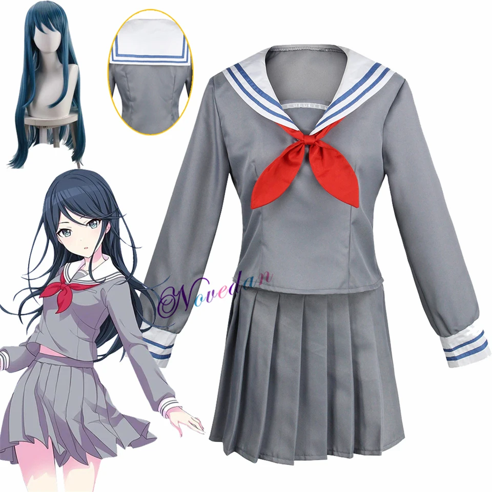 Projekt sekai farebné pódium feat hoshino ichika Azusawa Kohane School Uniform Sailor Outfit Anime parochňu kostým Cosplay