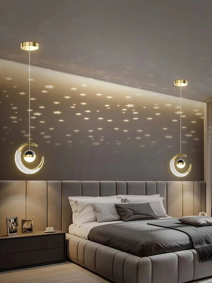 Projektorová lampa spálne lôžko lokalizácie Moon hviezda prívesok lampa kuchyne ostrov jedá
