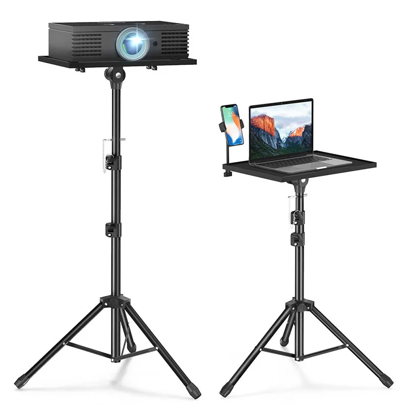 Projektorový stojan prenosný držiak na notebook s nastaviteľnou výškou 22 až 45 palcov pre prezentácie pre prezentácie domáce kino Studio Outdoor