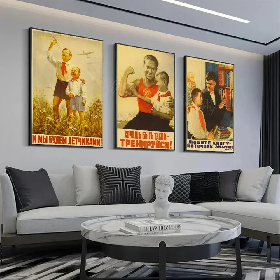 Propaganda Plagátová maľba _ Sovietske propagandské plagáty _ Sovietsky plagát Art Style - Plagát