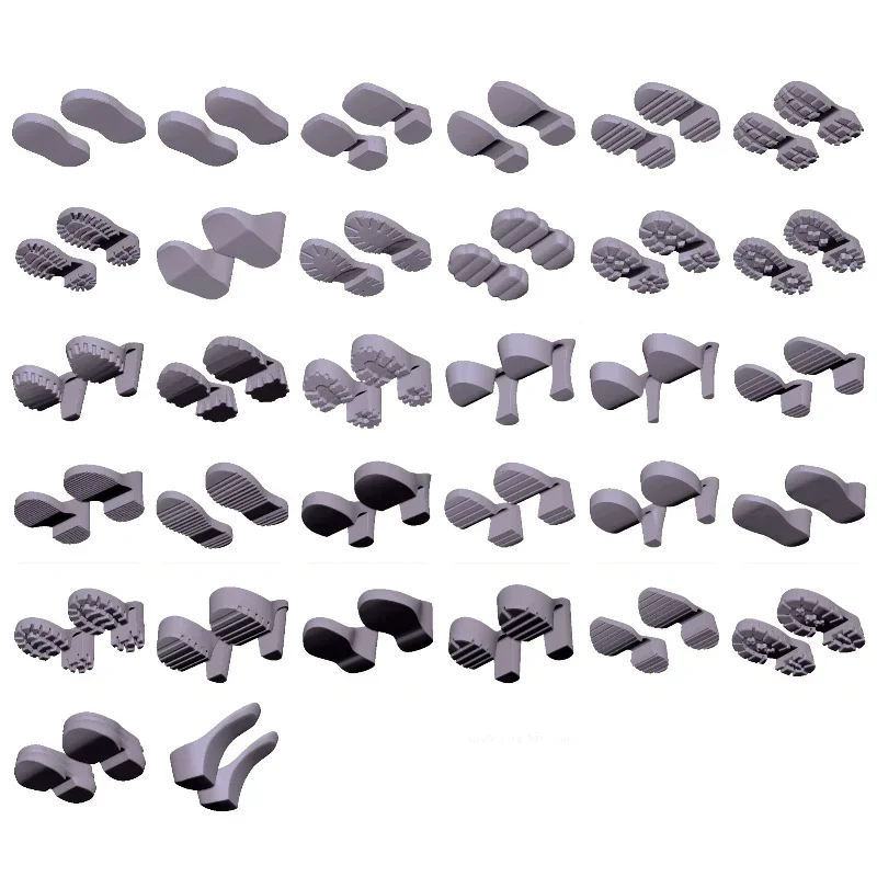 Proporcionálne topánky pre bábiky 2,3 cm plochá topánka nepremokavá platforma Silikónové formy ultra ľahké hlinené bjd bábiky High podpätky DIY SOLE FORM