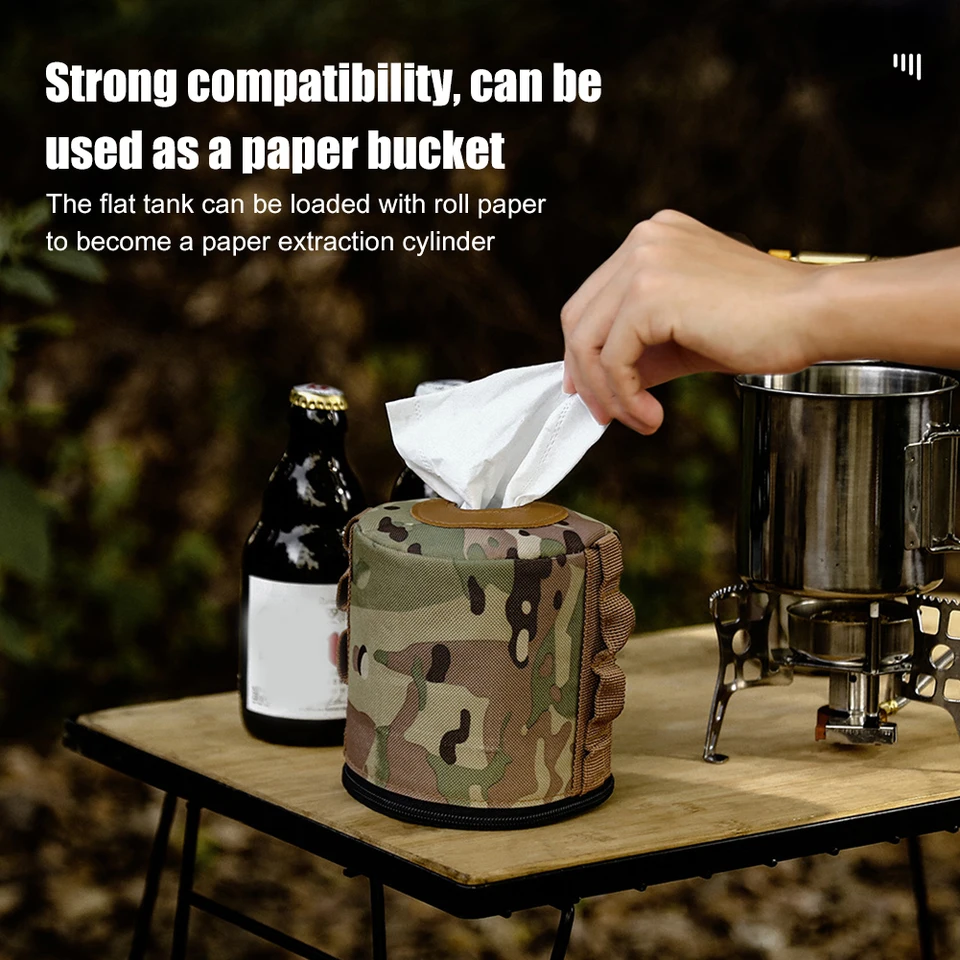 Propán a palivová nádrž za kryte palivový valcový kryt Canister Cover Cover Outdoor Plyn môže chrániť pokrytie palivovej nádrže na plynovú nádrž