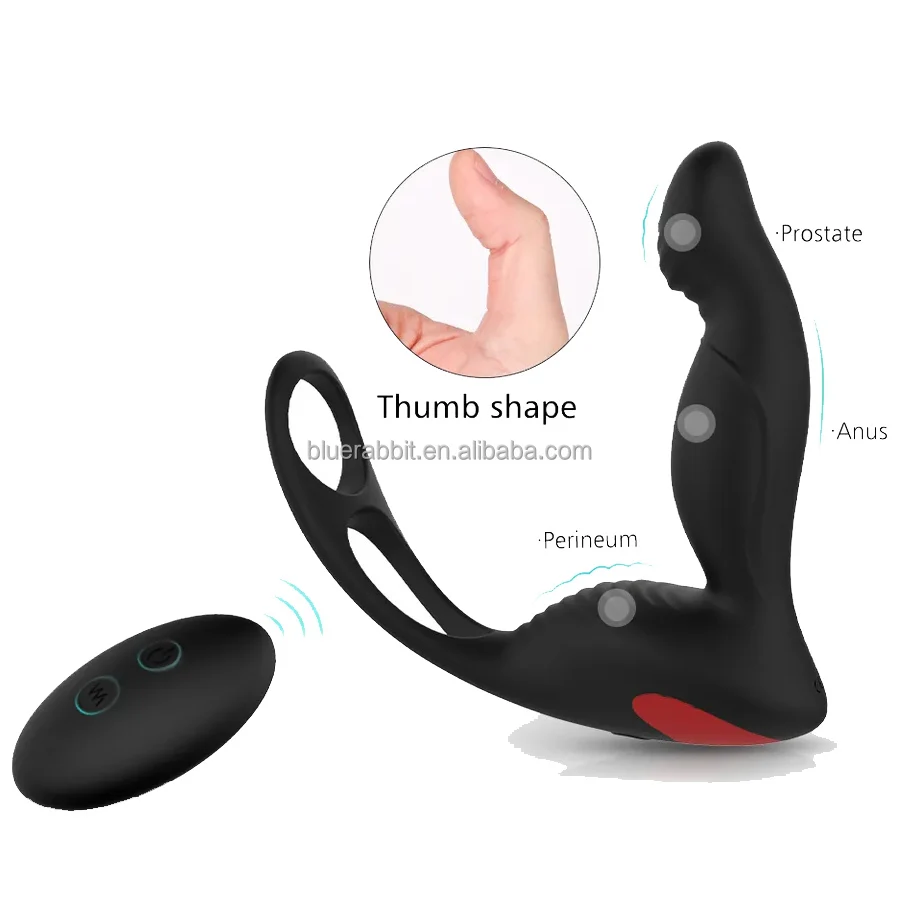 Prostat Massager Anal Vibrátor Veľkoobchod Vzťahuje vibrácie s penisom prsteň análny plug Sex Hračky P Sport Massager pre mužov