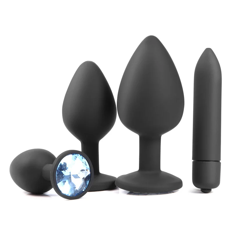 Prostatová masážna strela bullet Vibrador Butt Plug pre mužov Gay Dospelý denník silikónový análny zástrčku šperky dildo vibrátor sexu