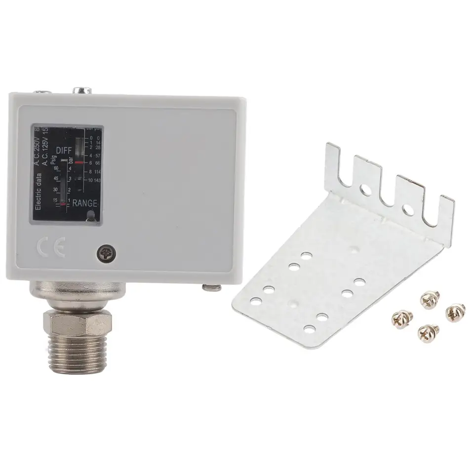 Proti korózii G1/2 '' Elektronický tlakový spínač pre vodné čerpadlá 24V-380V