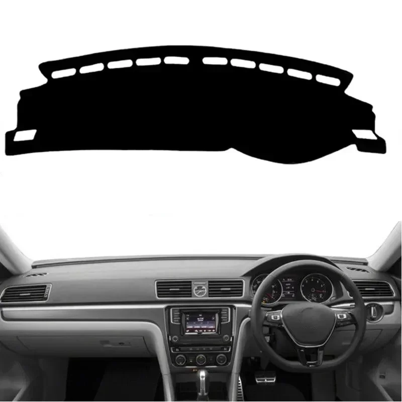 Proti-UV Dashboard Cover Cover Mat Pad Dashmat Instrument Chráni koberec pre Volkswagen Vw Passat B8 2016 2017 2018