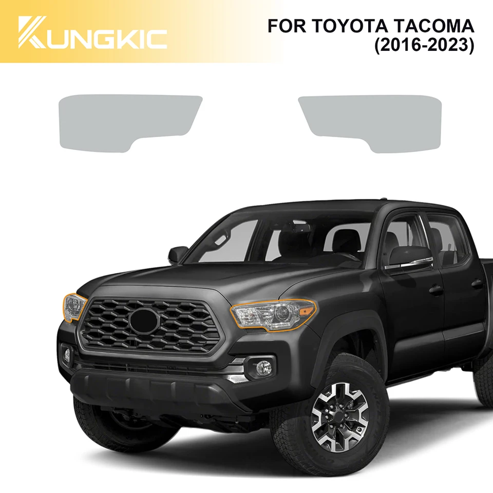 Protichodný priehľadný ochranný film pre Toyota Tacoma 2016-2023 svetlomet TPU Film spätné zrkadlo Scratcher Sticker