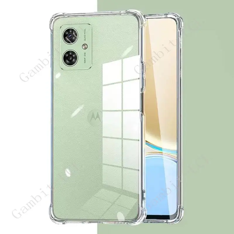 Protifalovanie puzdra pre Motorola Moto G64 5G Soft Silikone TPU Pôvodný nárazový odolný zadný kryt na Moto G54 5G Power Edition Shell