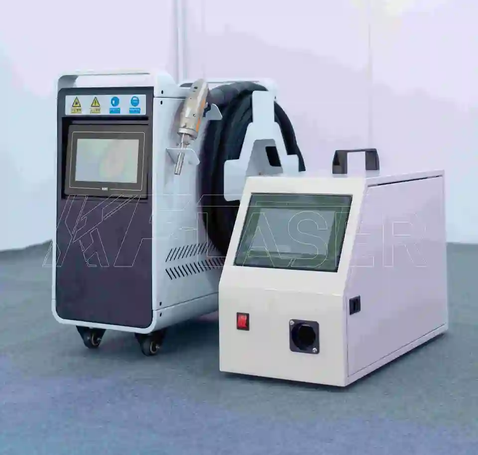 Provitácia na konci roka 1200 W Air Mini vlákno laserový zvárací stroj pre kovové materiály