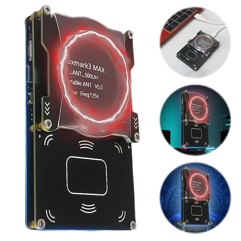 Proxmark3 Max Kit ID ID NFC TAG DUTIPRICE DUPLICATOR 13.56MHZ 125KHZ SMART Programátor TYPY TYP-C+MICRO NFC SMART CARD WIRTER