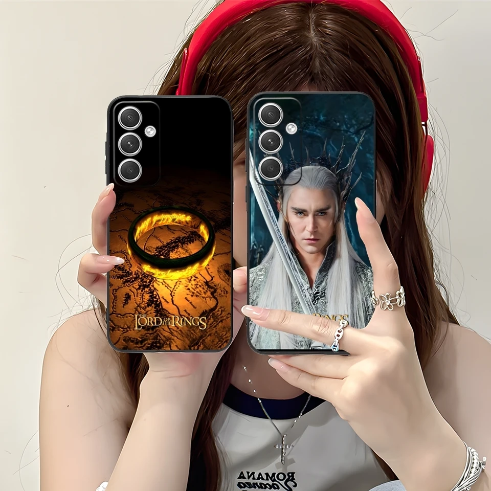Prstene Lord Color Mobilný mobilný telefón puzdro pre Samsung M55 35 15 54 34 14 33 23 13 42 32 22 F55 23 12 5G Čierny kryt telefónu s obalom
