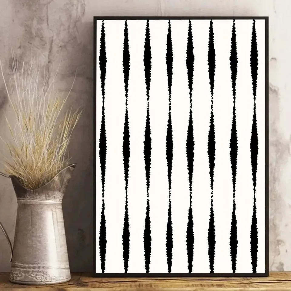Pruhovaný minimalistický tiger plagát plagát výtlačky spálne v kancelárii obývacia izba umenia nástenná maľba domáca dekorácia nálepka