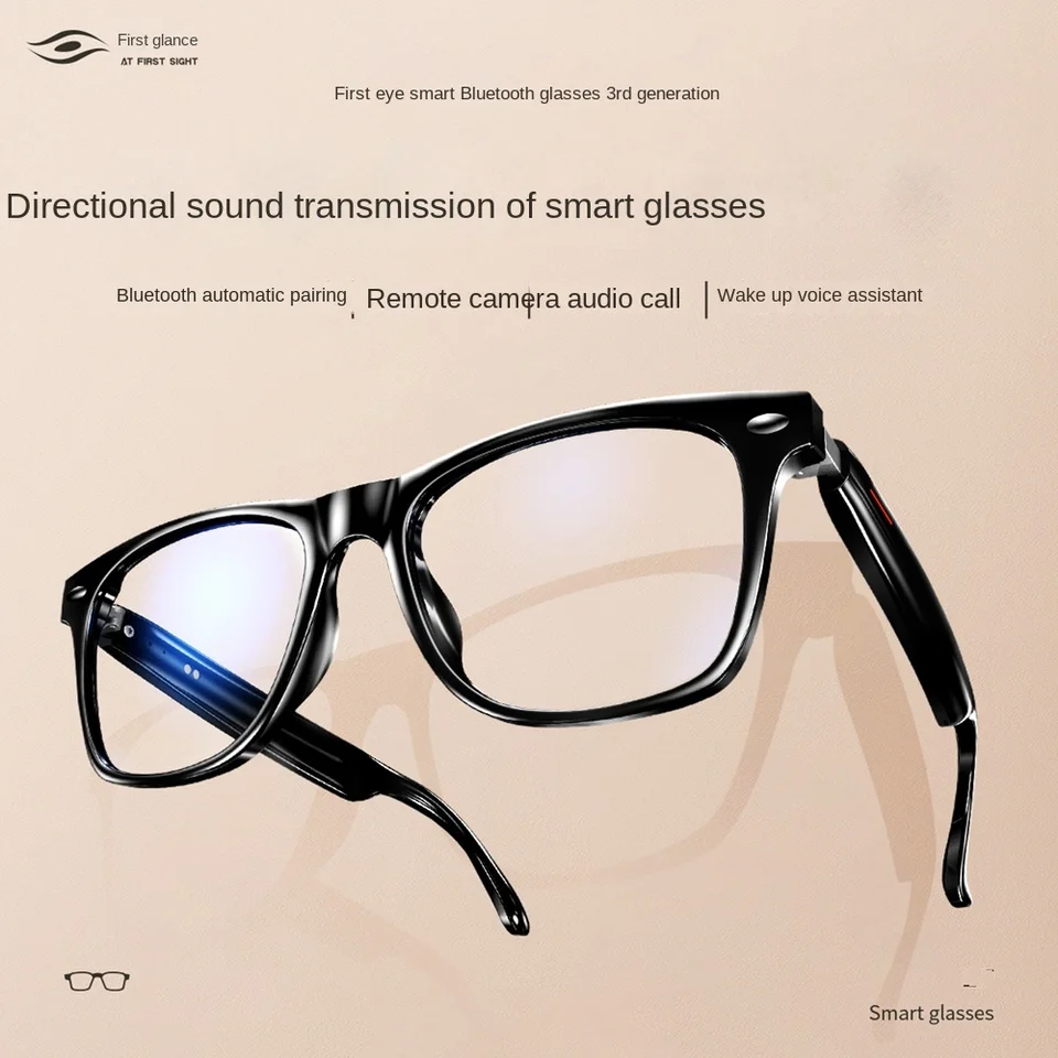 Prvý vzhľad Dyy-E13 Full-Frame Wireless Bluetooth Headset Rám Slnečné okuliare Slnečné okuliare Voice Zameniteľné šošovky
