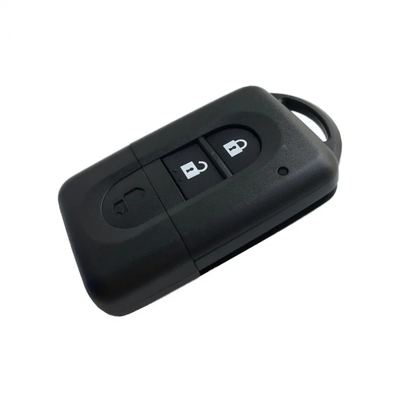 Prázdne nové diaľkové kľúče slepé puzdro FOB 2 tlačidlá pre Nissan Micra X-Trail Qashqai Juke Duke Pathfinder Výmena