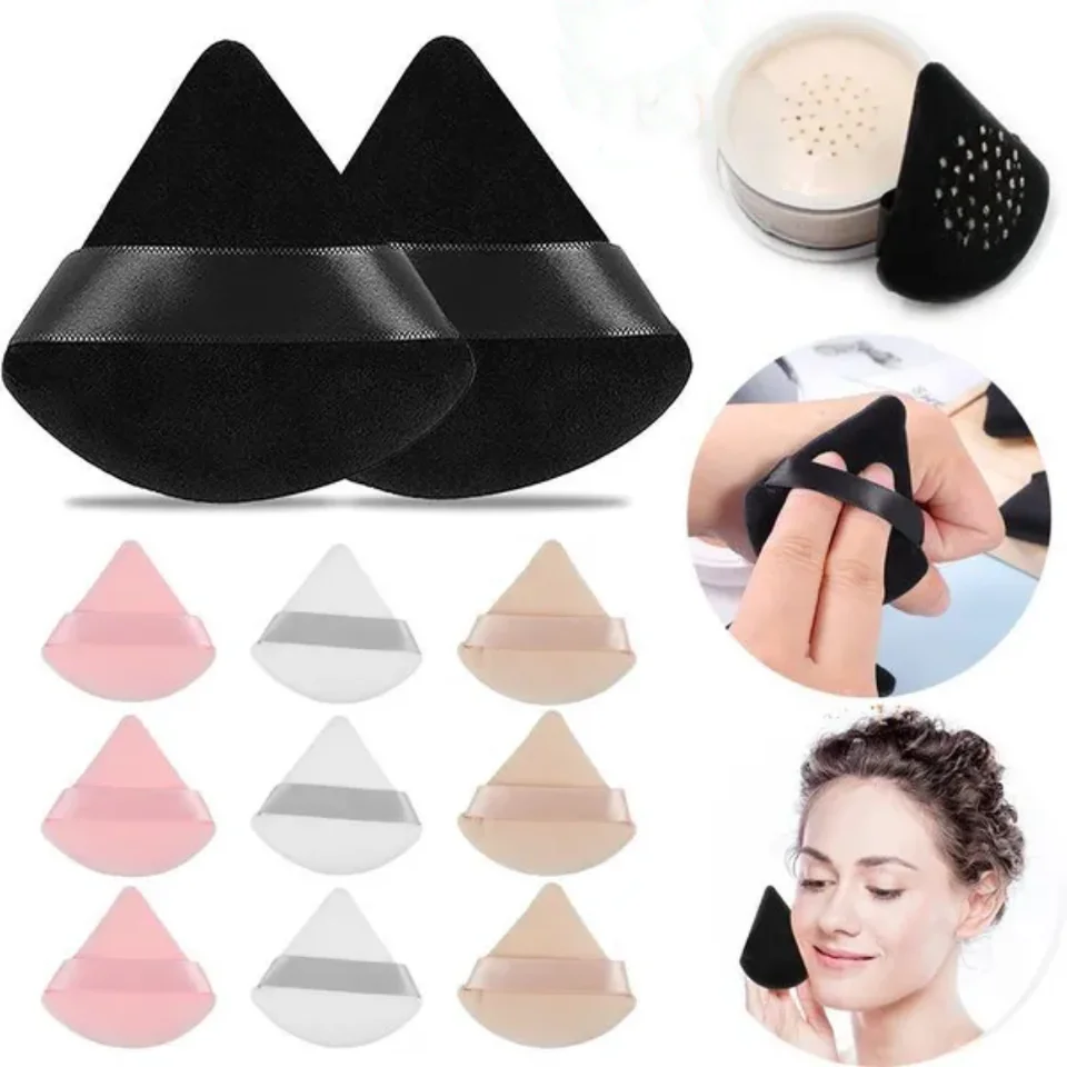 Práškový trojuholník, mäkká špongia, make-up na make-up nadácie zamat
