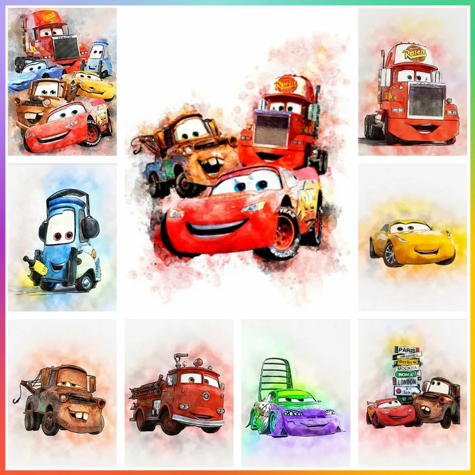 Príbeh automobilu Disney Cartoon Diamond Painting Cross Stitch Mosaic výšivka Domáca dekorácia Kit 5D DIY Art Nové príchody Novinka detský darček