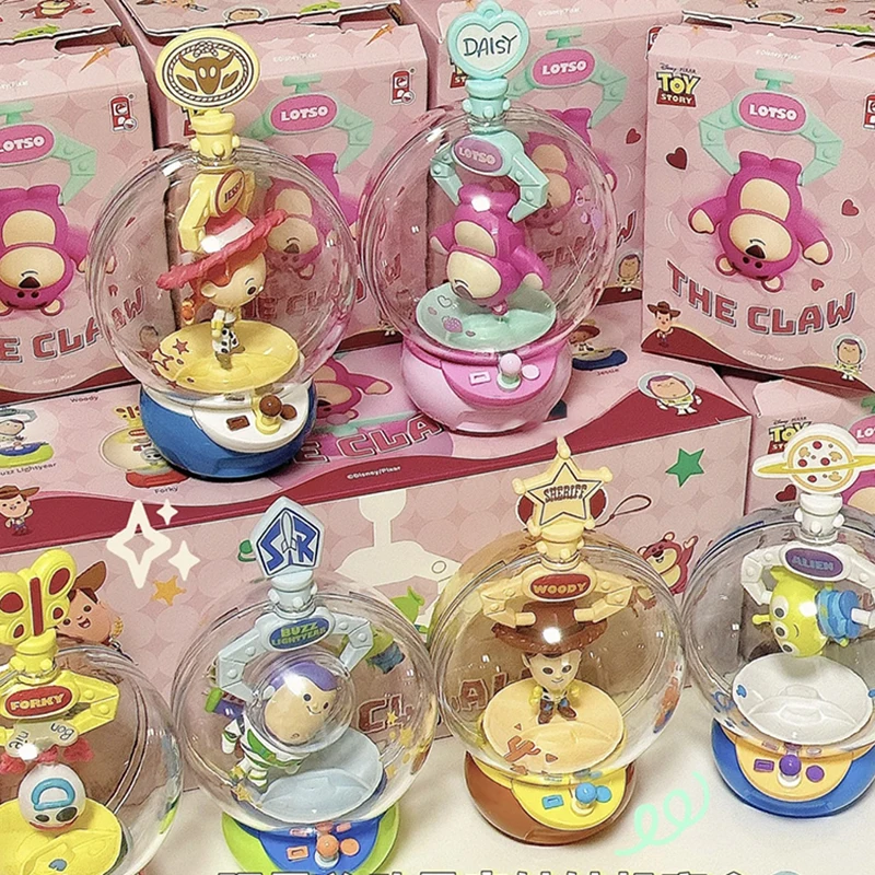 Príbeh horúcej hračky Claw Machine Series Figures Woody Buzz Lightyear Lotso slepý box roztomilý tajomný bábika deti