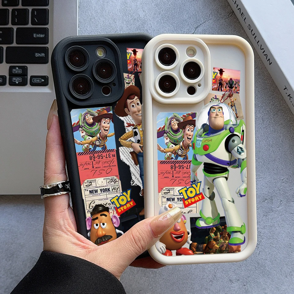 Príbeh hračiek Buzz Woody Phone Case pre Samsung Galaxy A73 A71 A55 A54 A53 A52 A51 A34 A33 A32 A23 A14 A13 A13 A12 4G 5G 5G Rebrík