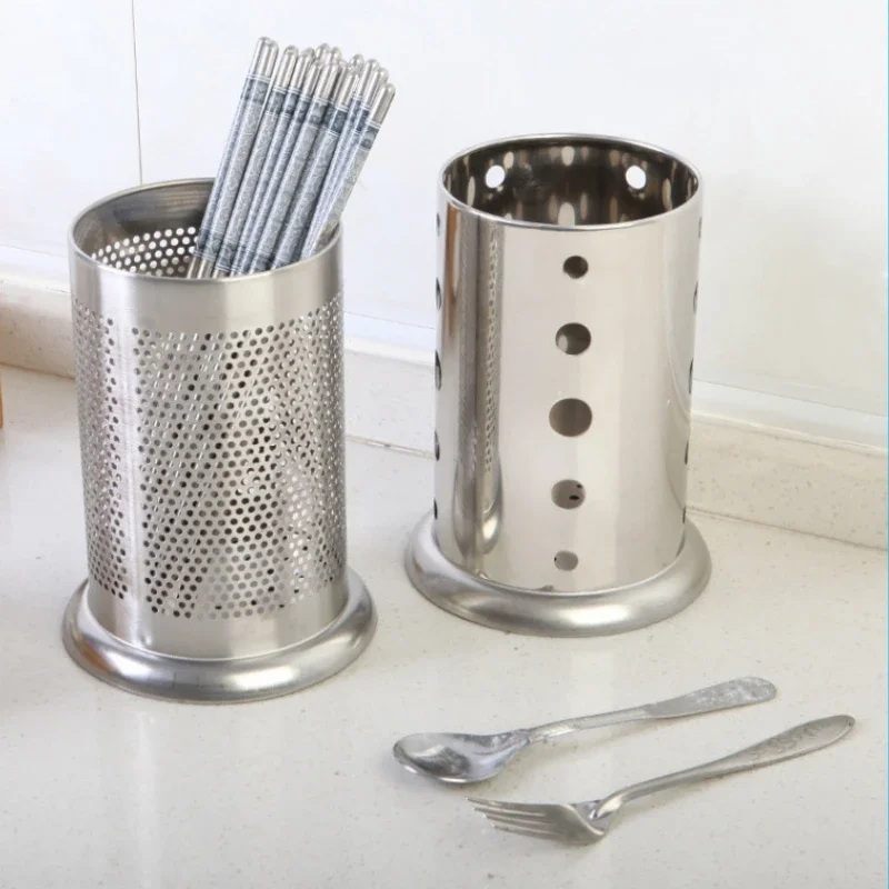 Príborný odtokový stojan Organizátor Spoon vidlice Chopstick Storage držiak z nehrdzavejúcej ocele Domáca kuchynská stop