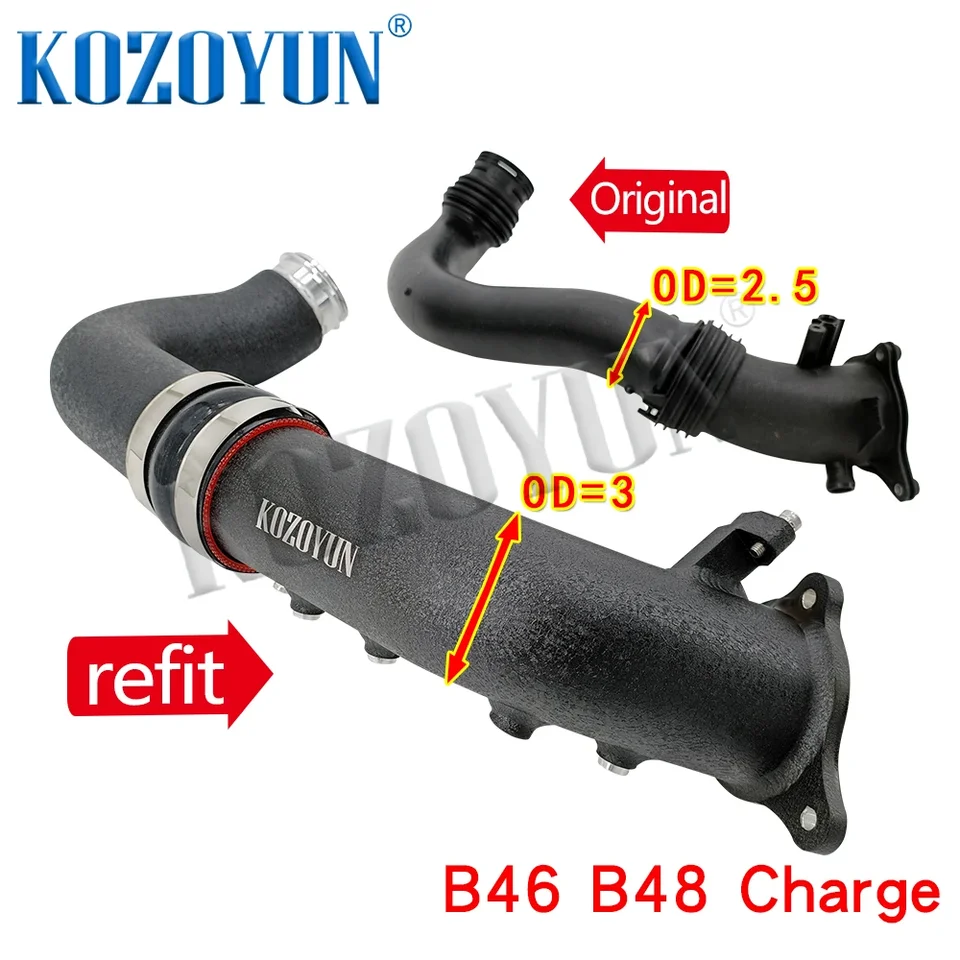 Príjemné turbo nabíjacie potrubie pre BMW B46 B48 2.0T 520I 530I 630I 730I 740E G30