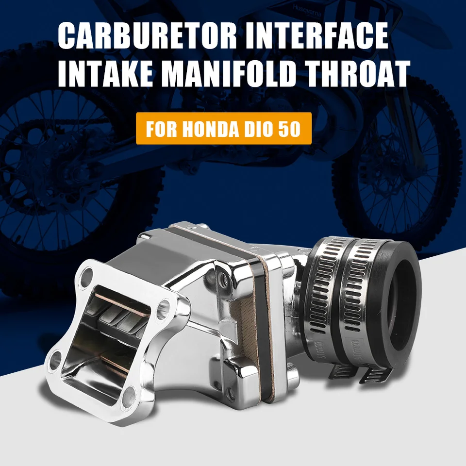 Príjmové potrubie pre Honda pre Koso Pwk28 (PZ28) Oko 24mm Carburetor Interface Thloat Dio 50 Performance Motorcycle Accessories