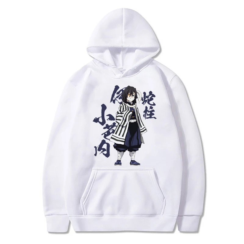 Príležitostné cool anime muži Ženy Mikiny Démon Démon Slayer Iguro Obanai plus kapucňa veľkosti Harajuku unisex grafická tlačiareň s kapucňou