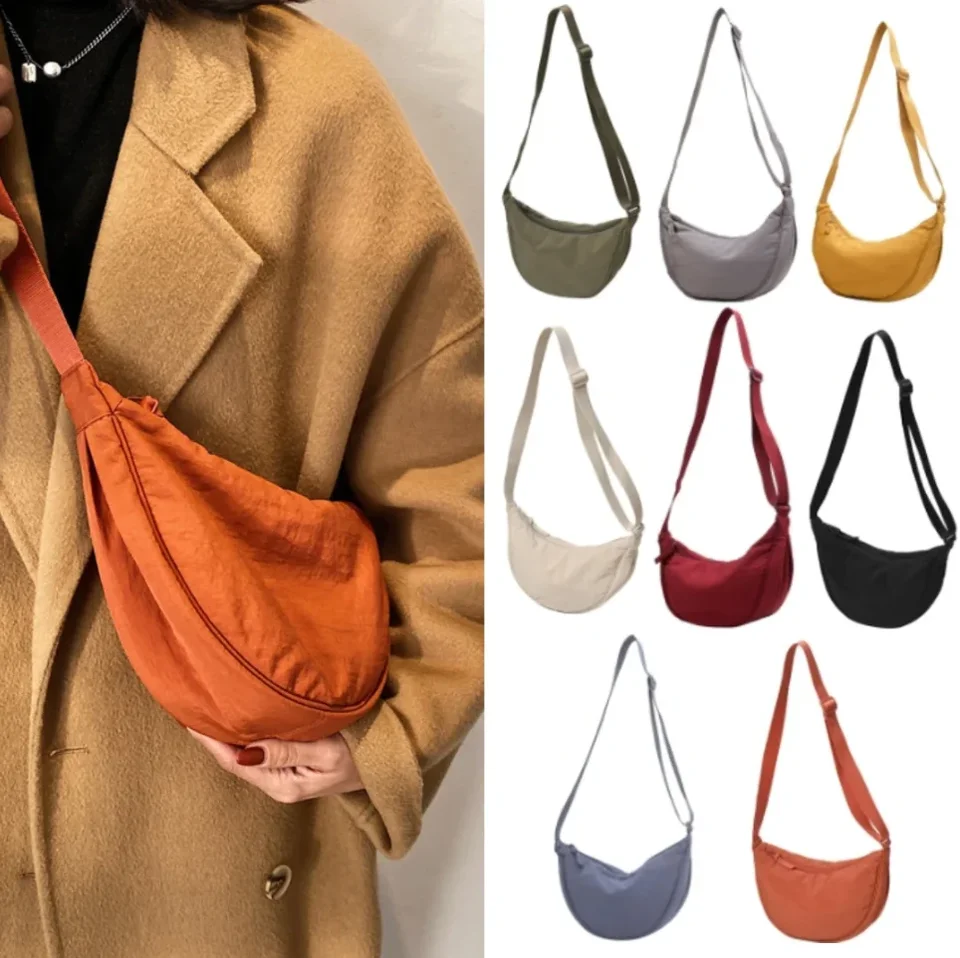Príležitostné nylonové hobos crossbody taška pre ženy dizajnérske tašky na plece veľkej kapacity tote dámske cestovné nakupujúce tašky ženské kabelky