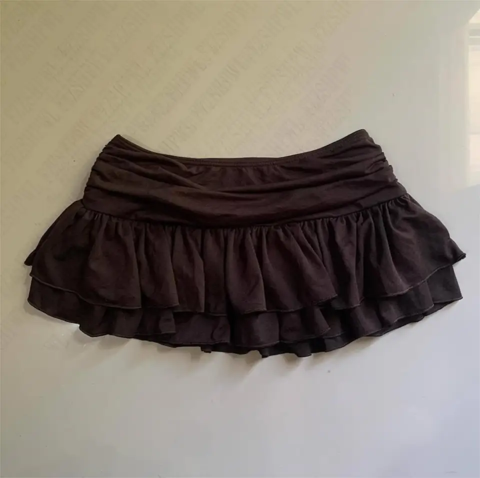 Príležitostné vinobranie horúca mini sukňa Ženy Harajuku Korean Daily Y2K Bottoms Fashion Female Slim Classic z 90. rokov mäkký krátky dolný odev